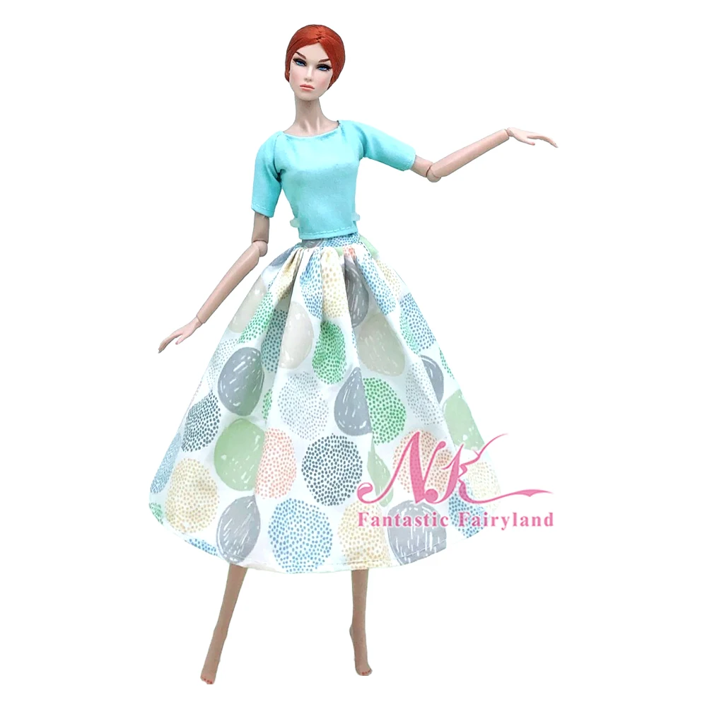NK-Roupa casual para boneca Barbie, roupas artesanais, acessórios de  vestido, roupas para menina, casa de